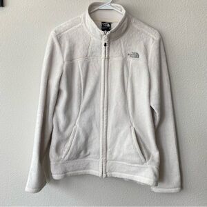 The North Face | Women's Full Zip Furry Fleece Jacket Size Medium White